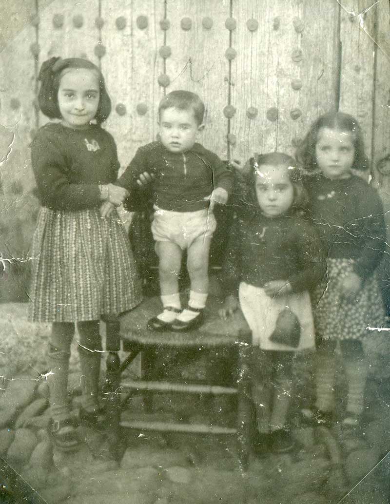 Con mis hermanos Mariano, Marisol y Pili