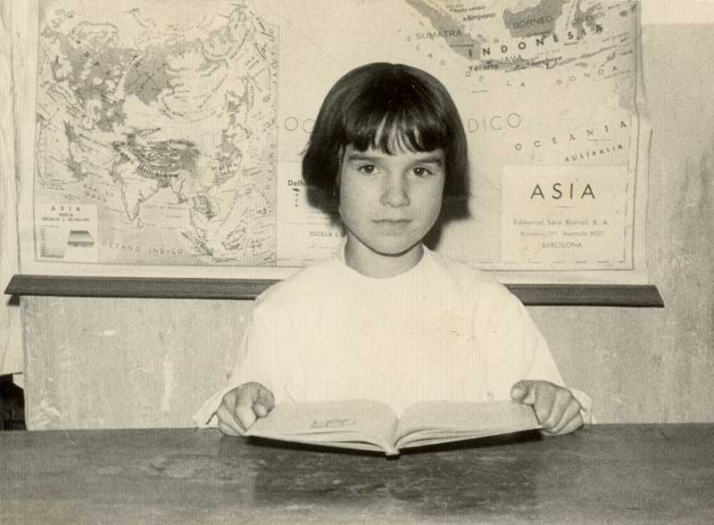 María Luisa en la escuela